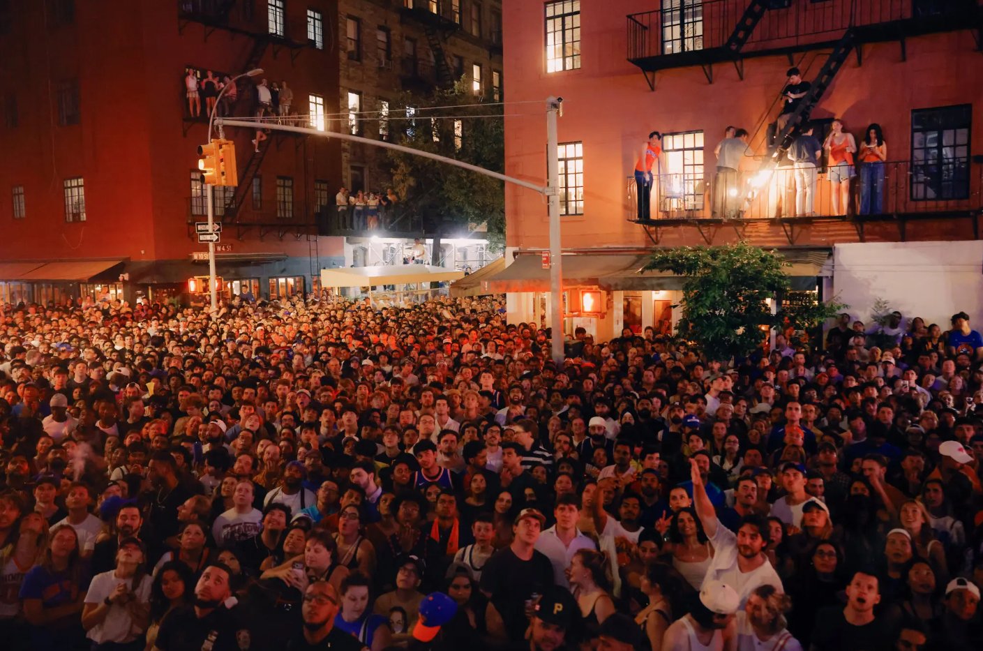 New York City streets flooded with Knicks fans celebrating