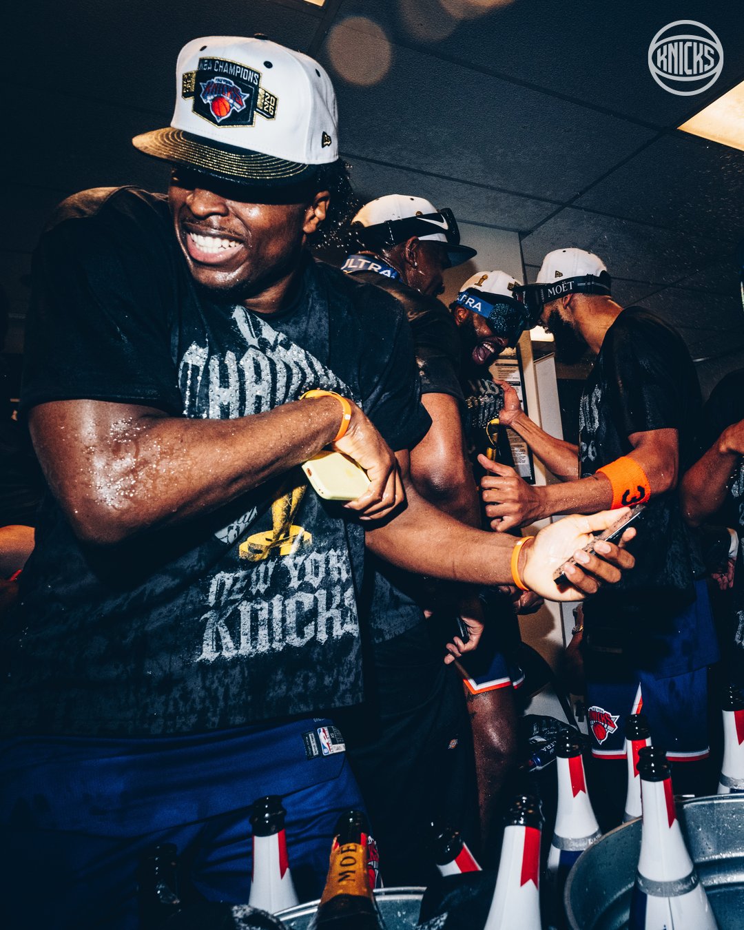 Knicks locker room celebration